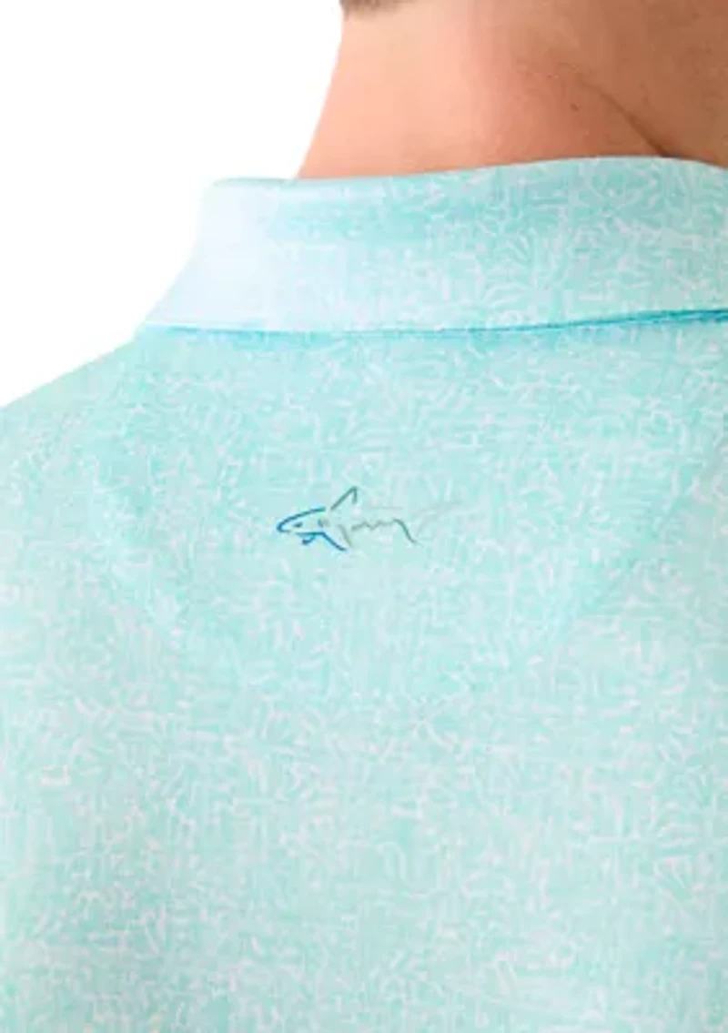 Men's Fossil Print Polo Shirt