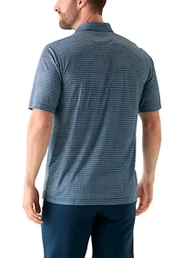 Men's Flying Kites Printed Polo Shirt