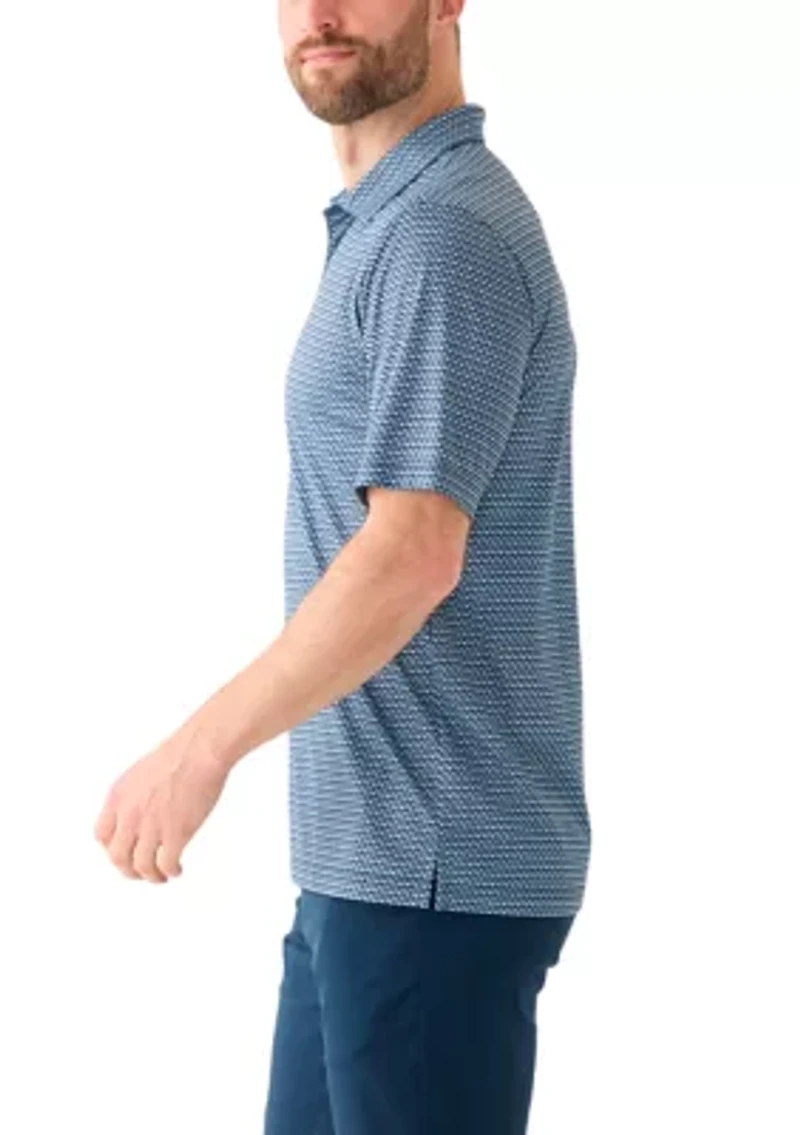 Men's Flying Kites Printed Polo Shirt