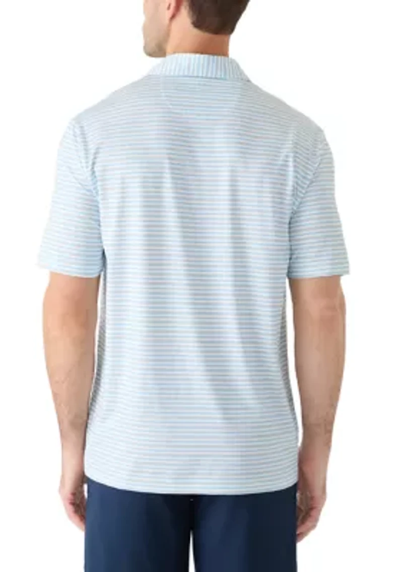 Men's Days Off Striped Polo Shirt