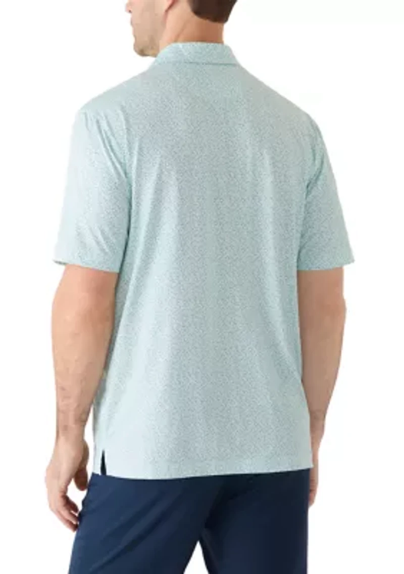 Men's Fireworks Print Polo Shirt