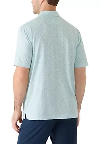 Men's Fireworks Print Polo Shirt