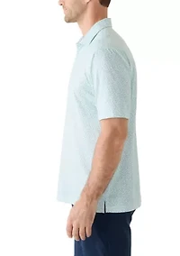 Men's Fireworks Print Polo Shirt