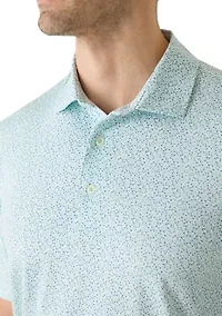 Men's Fireworks Print Polo Shirt
