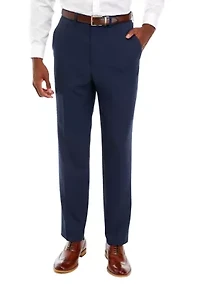 Stretch Gab Flat Front Pants