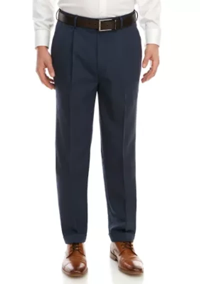 Straight Micro Pleat Pants