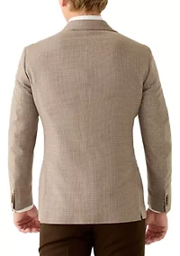 Men's Tan Houndstooth Sports Coat
