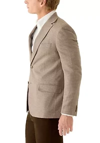 Men's Tan Houndstooth Sports Coat