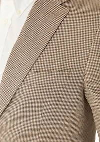 Men's Tan Houndstooth Sports Coat