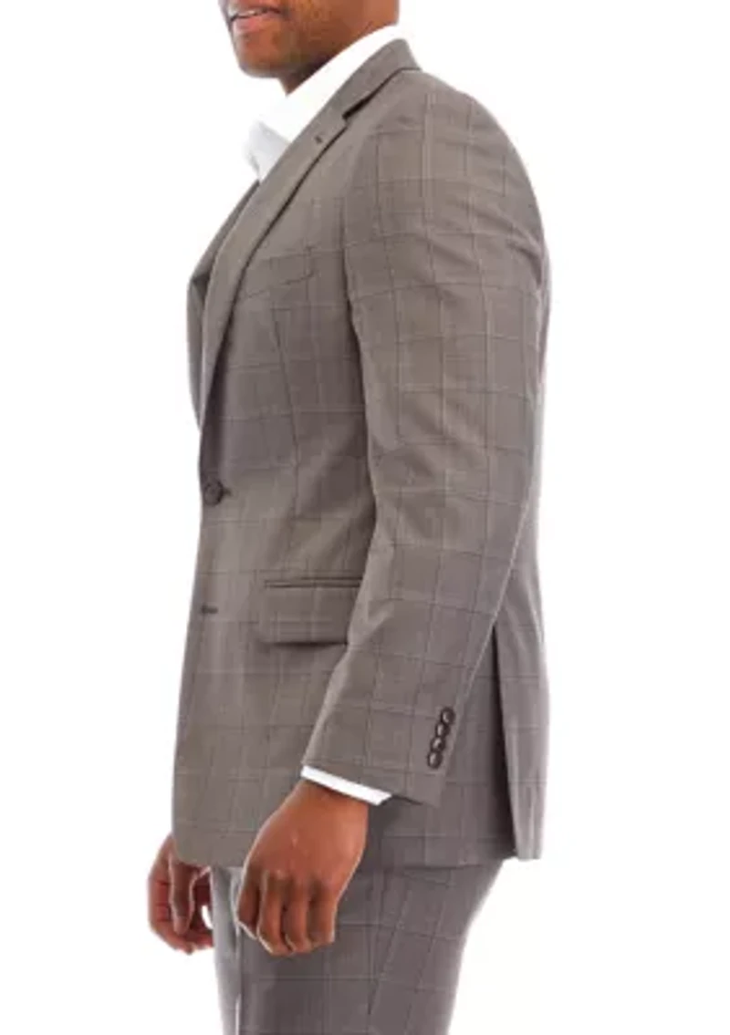Windowpane Suit Separate Coat
