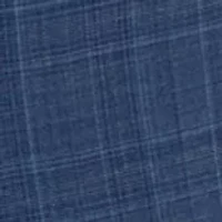 Men's Blue Plaid Suit Jacket
