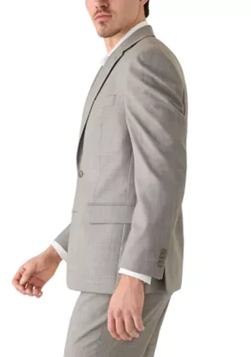 Men's Sharkskin Suit Jacket