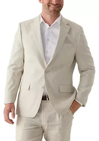 Single Breasted Two Button Flap Pockets with Notch Lapel