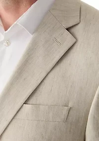 Single Breasted Two Button Flap Pockets with Notch Lapel