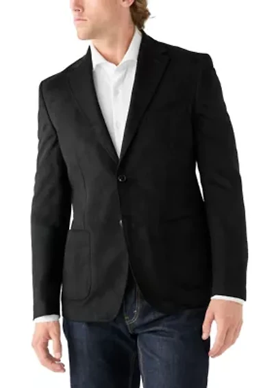 Faux Suede Sport Coat