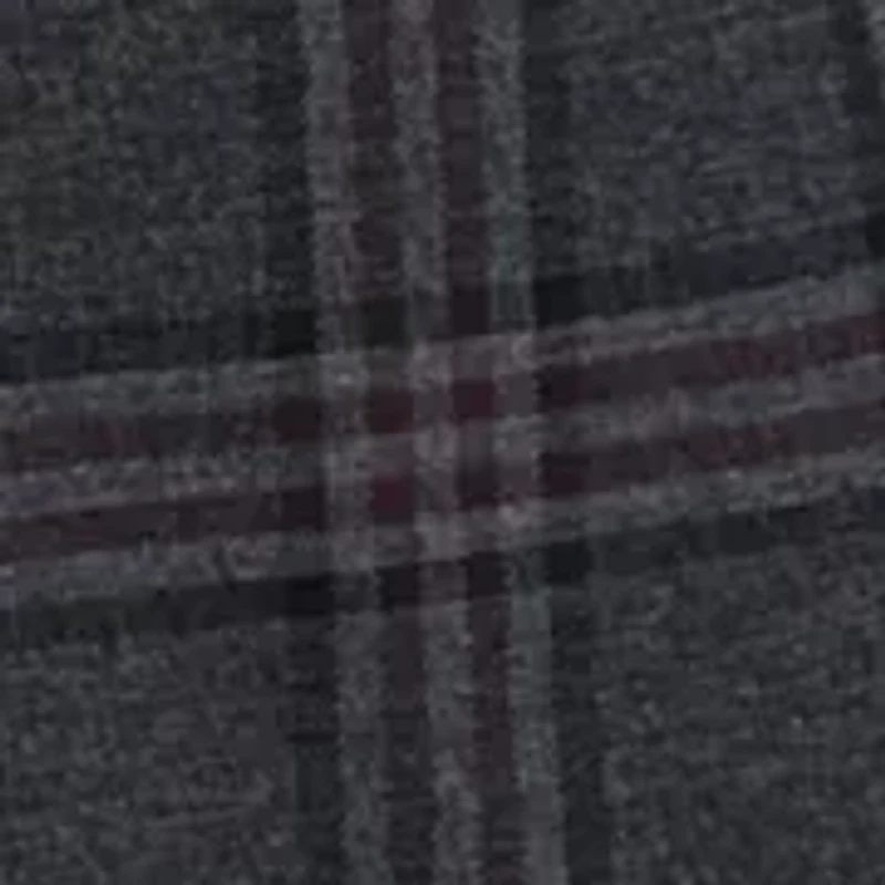 Single Breasted 2-Button-Front Plaid Blazer