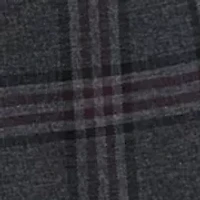 Single Breasted 2-Button-Front Plaid Blazer