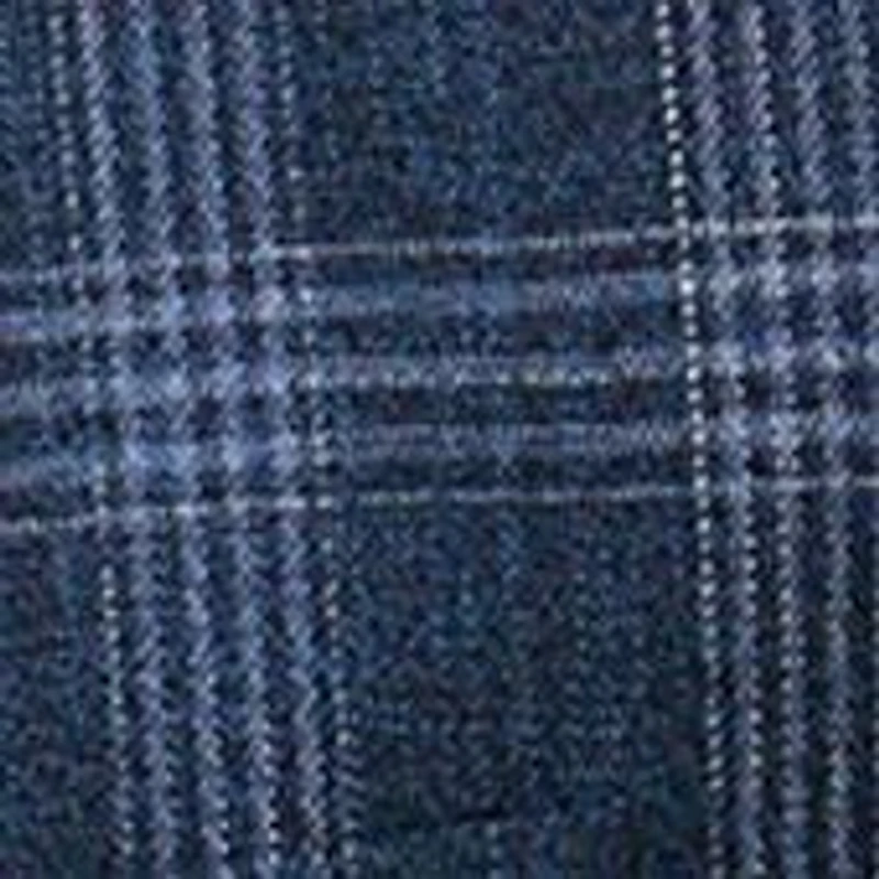 Single Breasted Classic Fit Plaid Blazer