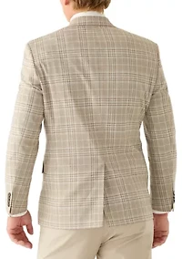Men's Tan Plaid Sports Coat