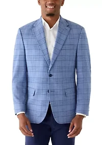 Men's Blue Plaid Jacket