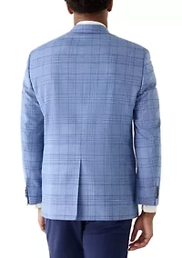 Men's Blue Plaid Jacket