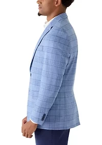 Men's Blue Plaid Jacket
