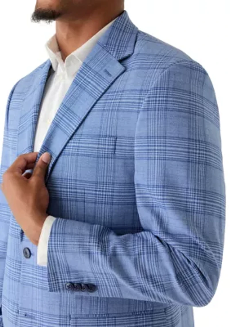 Men's Blue Plaid Jacket