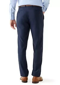 Tonal Blue Windowpane Suit Pants
