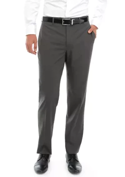 Men's Textured Flat Front Pants
