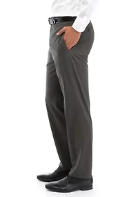 Men's Textured Flat Front Pants