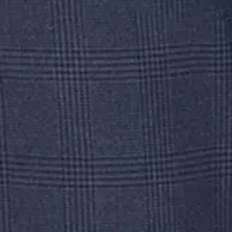 Blue Check Pattern Dress Pants