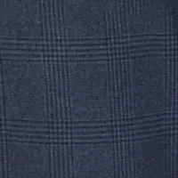 Blue Check Pattern Dress Pants