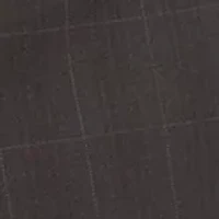 Brown Plaid Printed Dress Pants