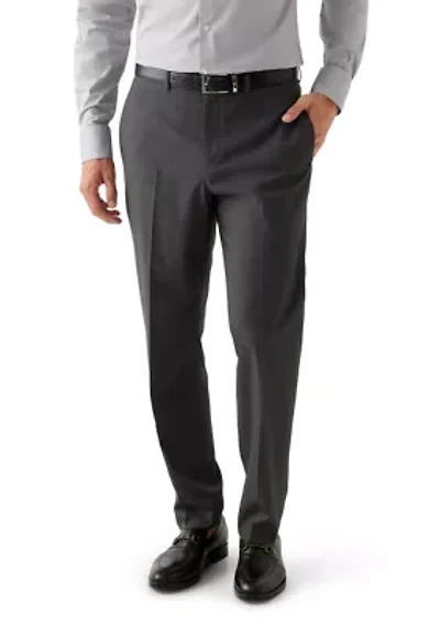 Classic Fit Black Small Plaid Pants