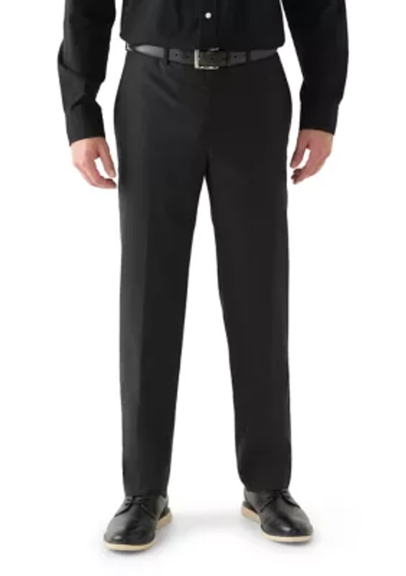 Men's Classic Fit Grey Windowpane Pants