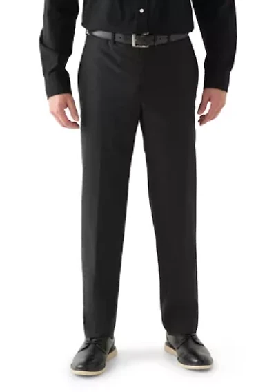 Men's Classic Fit Grey Windowpane Pants