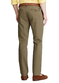 Washed Stretch Slim Fit Chino Pants