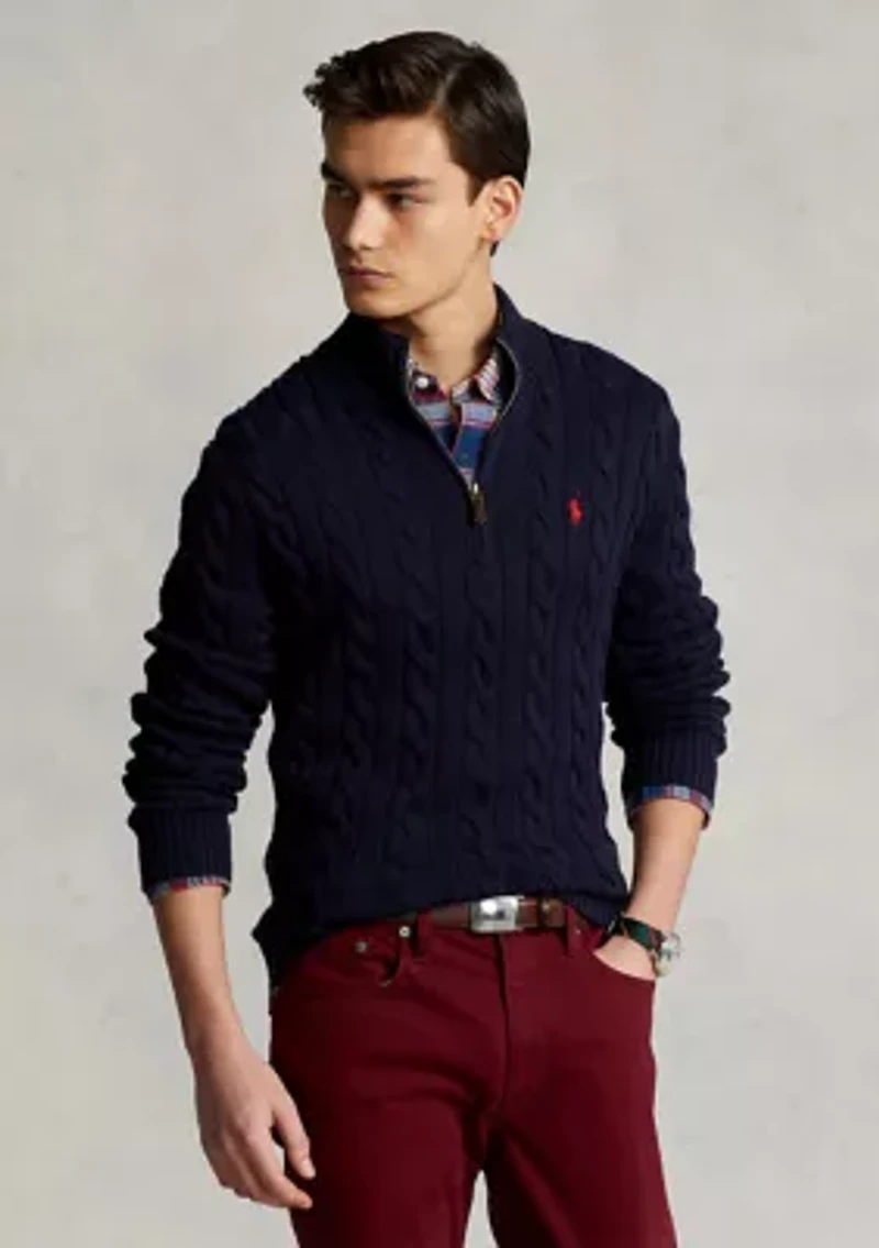 Cable Knit Cotton Sweater