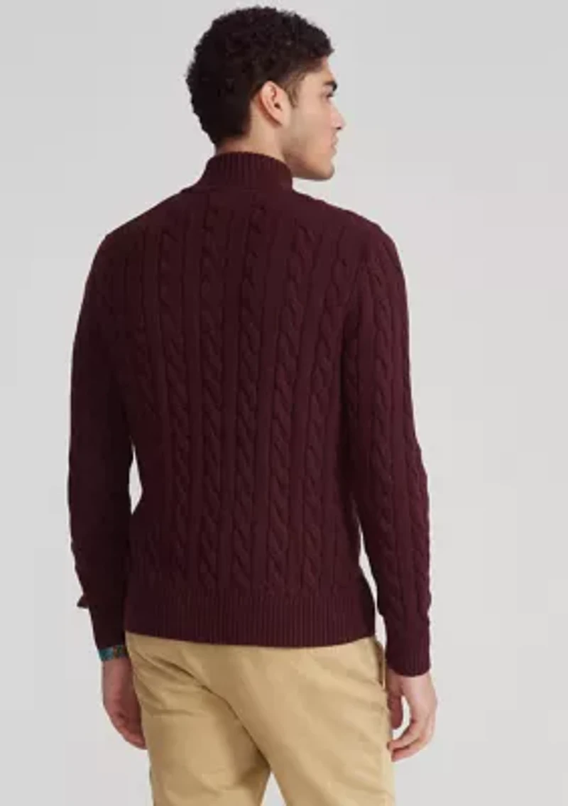 Cable Knit Cotton Sweater