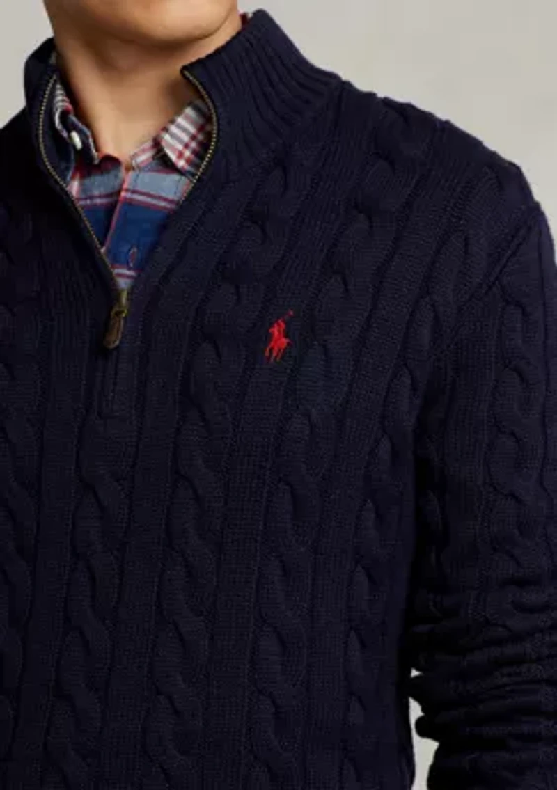 Cable Knit Cotton Sweater