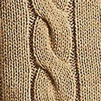 Cotton Cable Knit Driver Long Sleeve Sweater