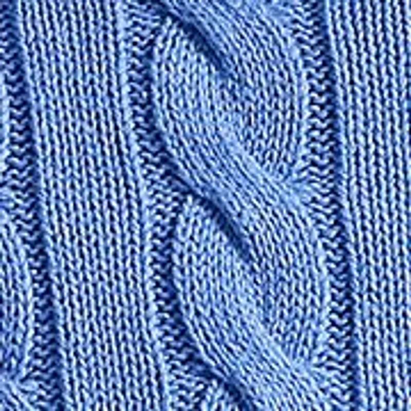 Cotton Cable Knit Driver Long Sleeve Sweater