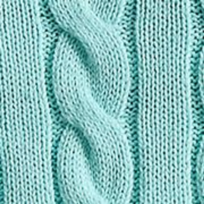 Cotton Cable Knit Driver Long Sleeve Sweater