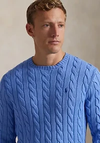 Cotton Cable Knit Driver Long Sleeve Sweater