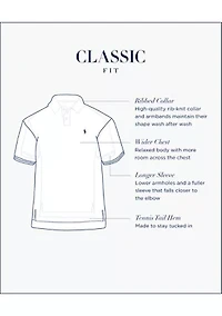 Classic Fit Mesh Polo Shirt