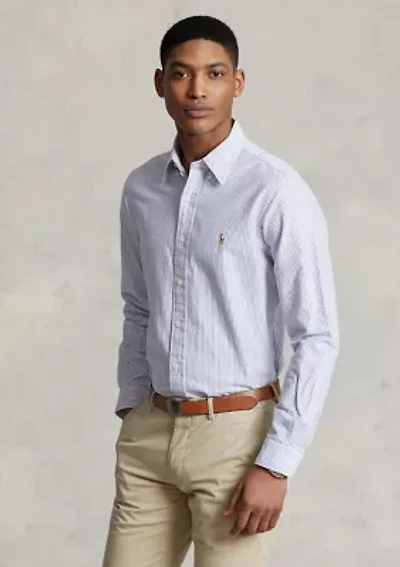Classic Fit Striped Oxford Shirt