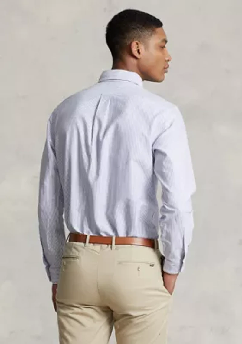 Classic Fit Striped Oxford Shirt