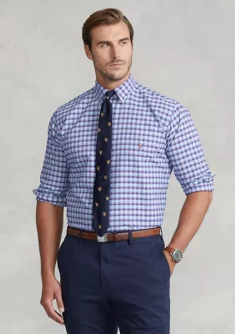 Big & Tall Plaid Oxford Shirt
