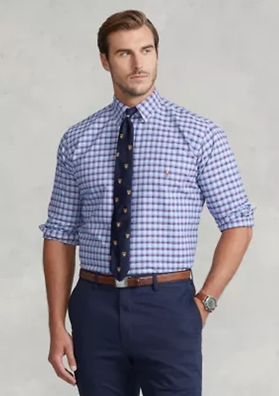 Big & Tall Plaid Oxford Shirt