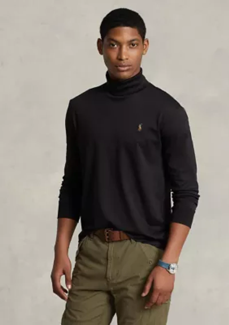 Cotton Interlock Turtleneck